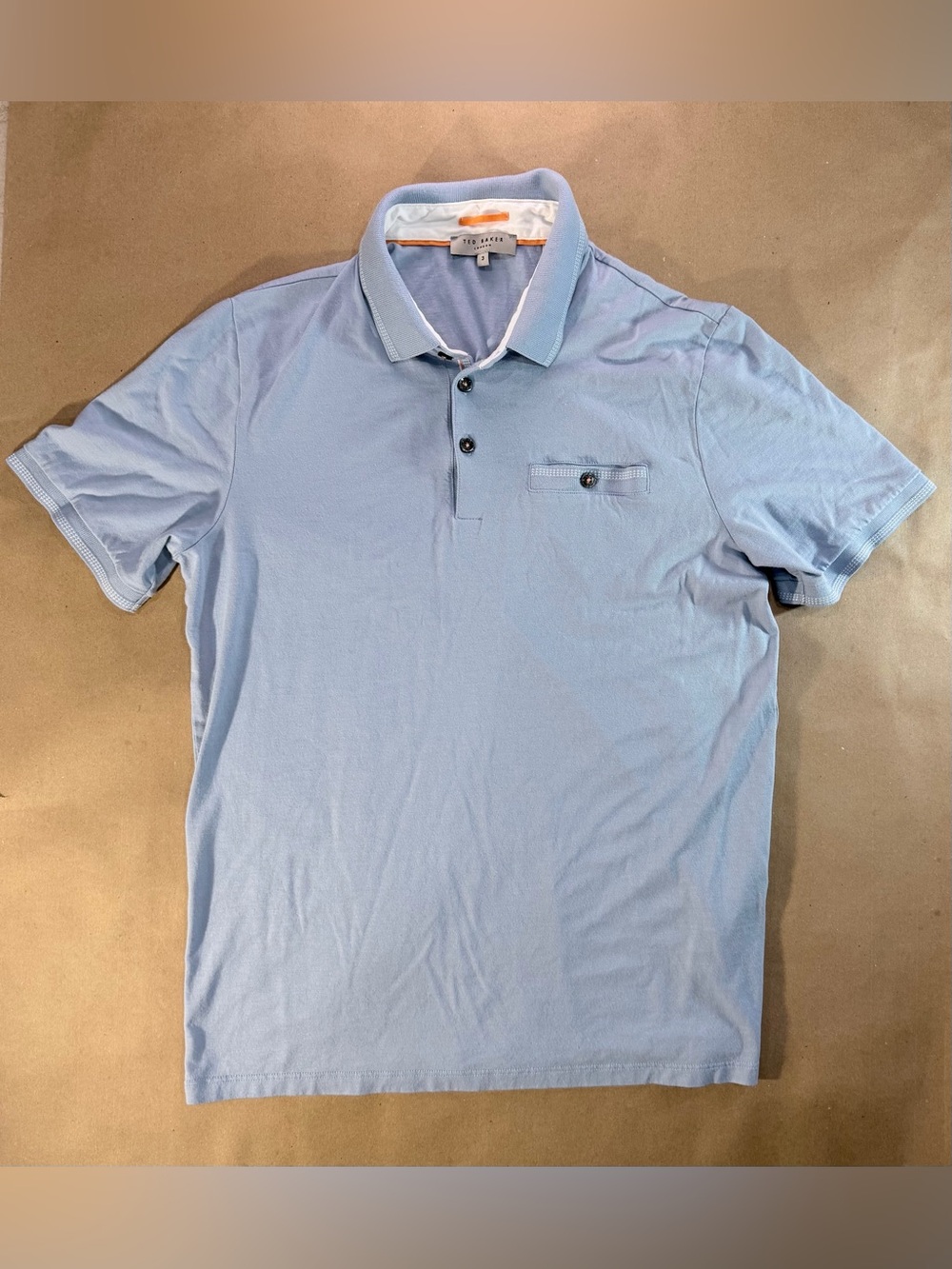 Ted Baker London Light Blue Polo Shirt – Men’s Size 3 (Medium)